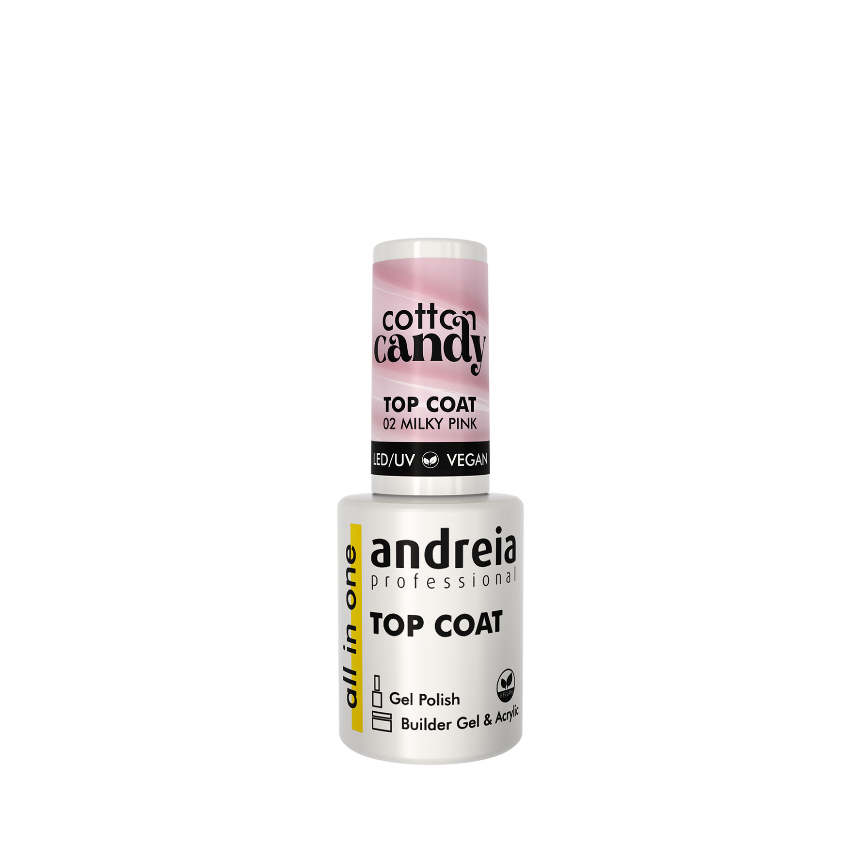 All In One Cotton Candy Top Coat - 02 Milky Pink